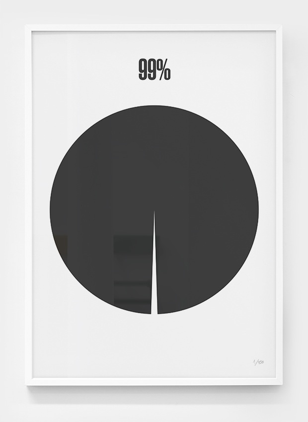 Editions of 100: 99% poster by David Vanadia